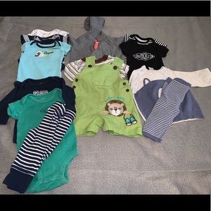 6 complete sets / 15 items 0-3m / 3m Baby Boy